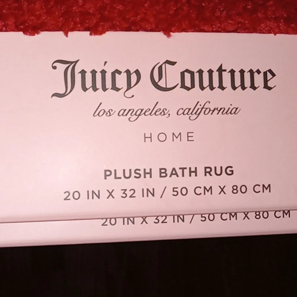 Juicy Couture Valentines Day Plush Bath Rug 🍒🍒🍒🍒❤️❤️❤️❤️